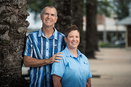 Warriors Brian and Natalie Vines.